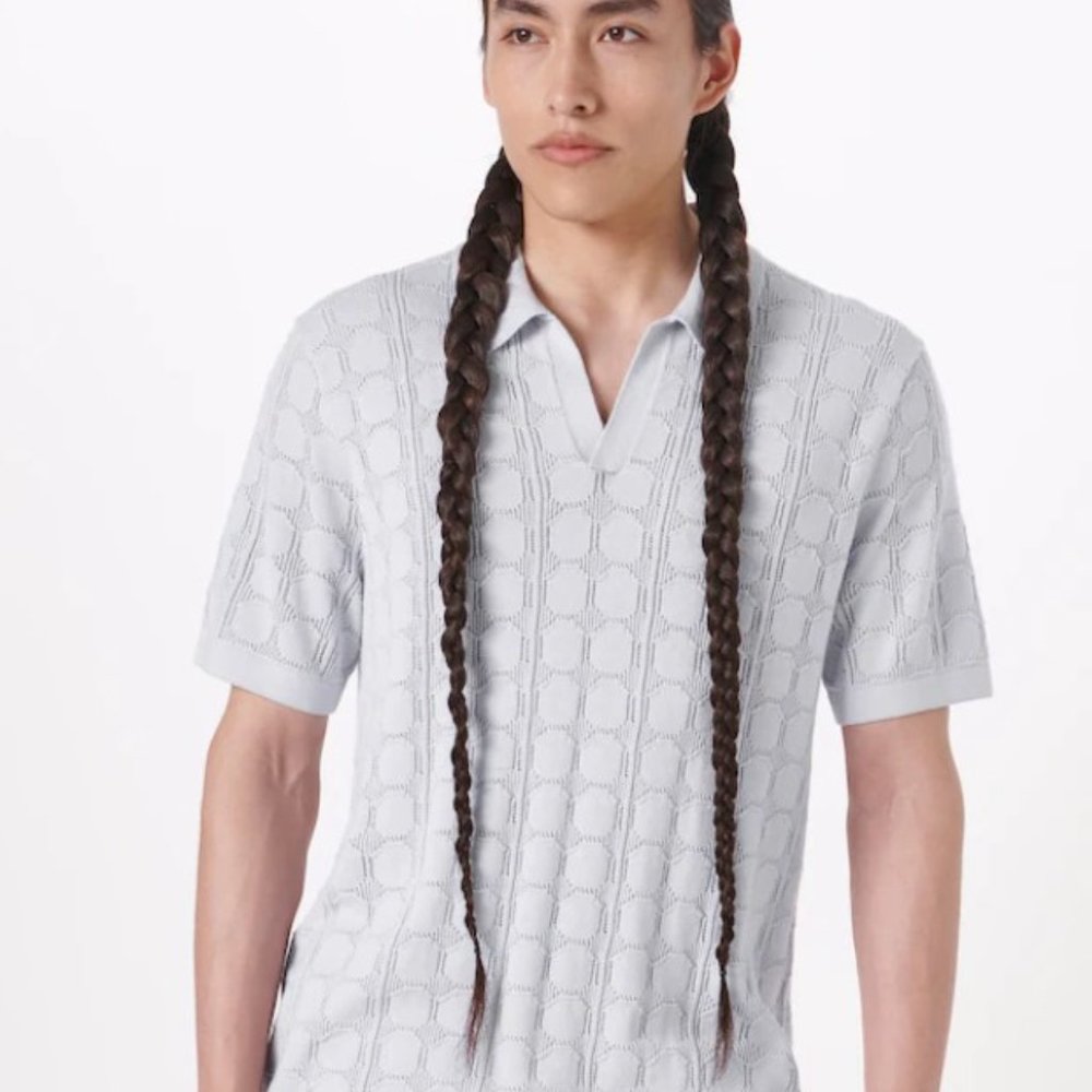 ABERCROMBIE AND FITCH MEN'S SWEATER POLO